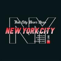 New York, Brooklyn modern and stylish typography slogan. Colorful abstract design with the grunge and the lines style. Vector for print tee shirt, typography, poster and other uses.