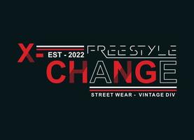 Exchange typography for print t shirt vector