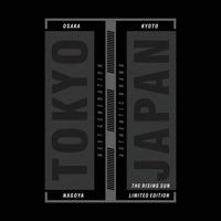 Tokyo, japan urban style images typography vector illustration for t shirt