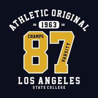 Champs varsity graphic design for t-shirt - vector