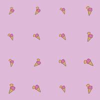 ice cream background sreamless pattern vector