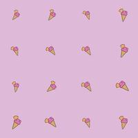 ice cream background sreamless pattern vector