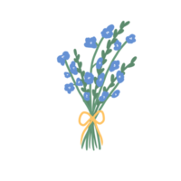 bunch of blue flower png