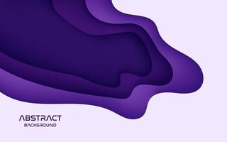 Multi layers purple texture 3D papercut layers in gradient vector banner. Abstract paper cut art background design for website template. Topography map concept or smooth origami paper cut