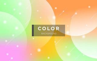 abstract colorful blurry with circle light and dots decoration background. eps10 vector