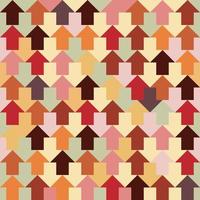 Arrow up and down vector pattern.  textile design. Warm color and retro style Backgrounds textures.