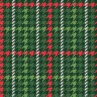 Christmas color Seamless houndstooth vector pattern. Classical English checkered textile design.