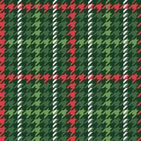 Christmas color Seamless houndstooth vector pattern. Classical English checkered textile design.