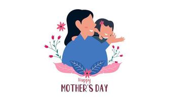 Mother's day concept illustration vector