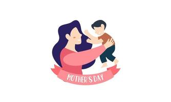 vector de ilustración del concepto del día de la madre