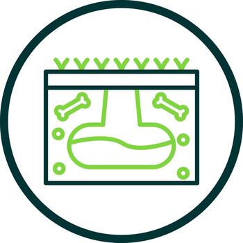 diseño de icono de vector fósil