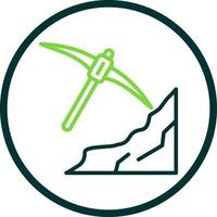 Pickax Vector Icon Design
