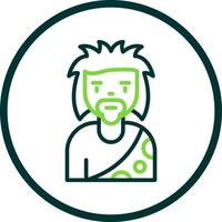 Stone Man Vector Icon Design