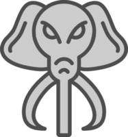 Mammoth Vector Icon Design