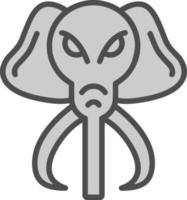 diseño de icono de vector de mamut