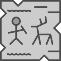 Cave Painting Vector Icon Design