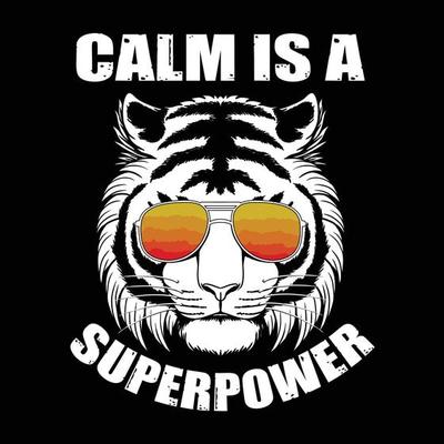 Tiger Keep Calm T Shirt Vector Design