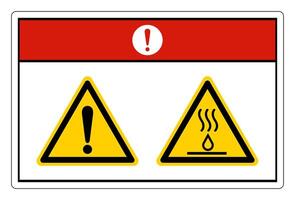 Danger Hot Liquids Burn Hazard Symbol Sign On White Background vector