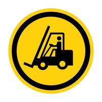 Warning Do not operate the forklift vector