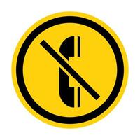 Symbol Do not use the phone vector