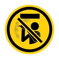 Caution Safety Label,Asbestos Dust Hazard, Cancer And Lung Disease Hazard Authorized Personnel Only vector