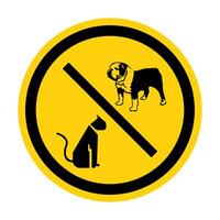 No Pet allowed Symbol On White Background vector