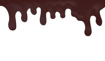 vector de fondo de efecto de gotas de chocolate