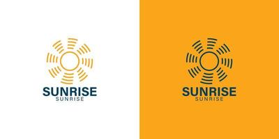 sunrise business logo template idea vector