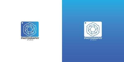 photography logo template minimalist vector