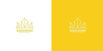 king crown business logo template vector
