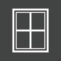 Window Line Inverted Icon vector