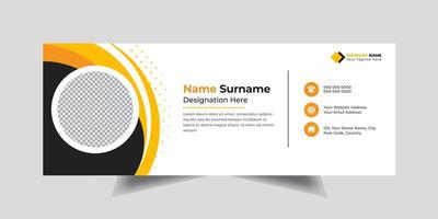 Corporate Business email signature Template Design vector