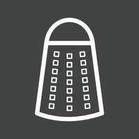 Grater Line Inverted Icon vector
