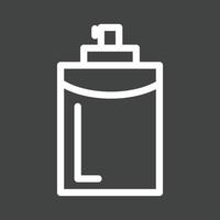 Perfume Bottle Line Inverted Icon vector