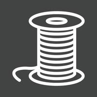 Thread Line Inverted Icon vector