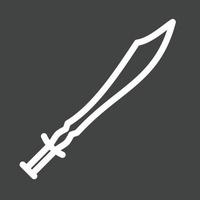 Swords Line Inverted Icon vector