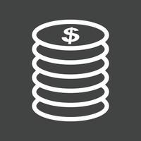 Currency Line Inverted Icon vector