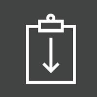 Assignment Return II Line Inverted Icon vector