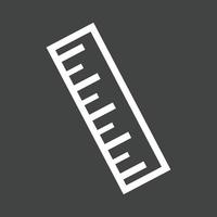 Ruler Line Inverted Icon vector