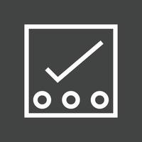 Reminders Line Inverted Icon vector