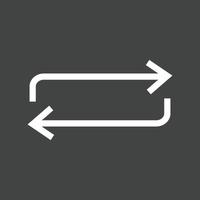 Repeat IV Line Inverted Icon vector