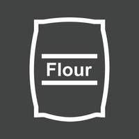 Flour bag Line Inverted Icon vector