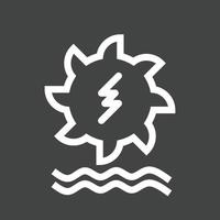 Hydro Power Line Inverted Icon vector