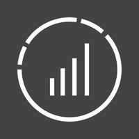 Market Analysis Line Inverted Icon vector