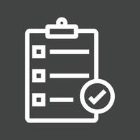 Directory Submission Line Inverted Icon vector
