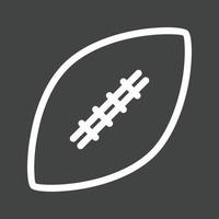 Football II Line Inverted Icon vector