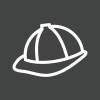 Hat Line Inverted Icon vector