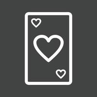 Card I Line Inverted Icon vector