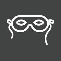 Mask Line Inverted Icon vector