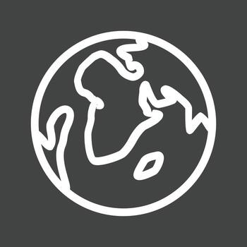 Browser Line Inverted Icon vector